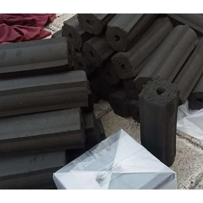 Indonesian hardwood charcoal briquettes for barbecue use